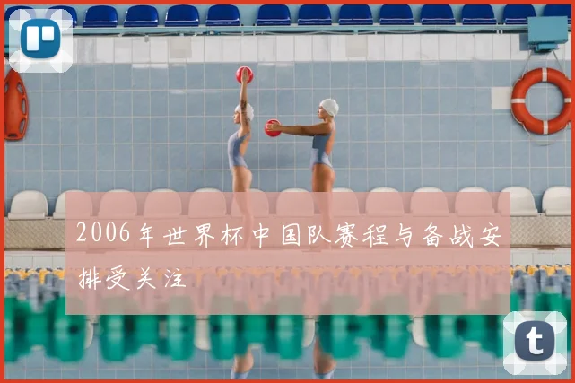 2006年世界杯中国队赛程与备战安排受关注